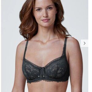 Skarlett Blue Minx Unlined Balconette Bra | Black | 32C